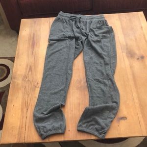 Gray sweat pants from wet seal